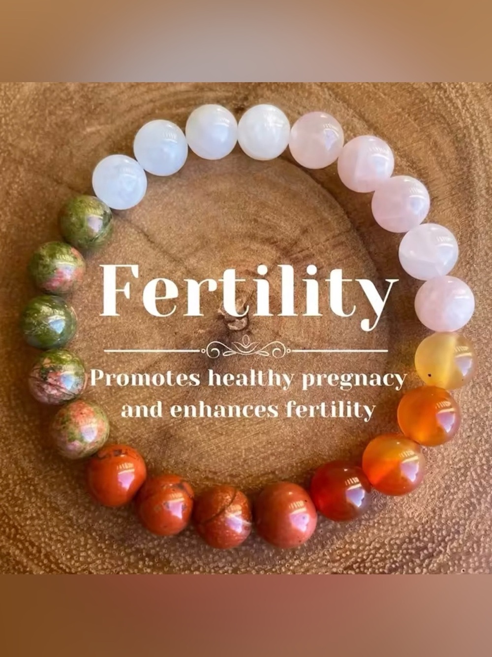 JD Gems jewelry fertility protection Beaded Bracelet natural stone 6/8/10mm